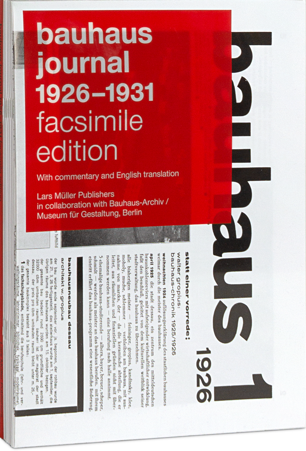 BAUHAUS JOURNAL 1926-1931 FACSIMILE EDITION